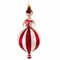 Italian Ornaments 7.5 Inch Dottie Merristripe Christmas Tree Ornament , Christmas Decor Retro Girl Mgd